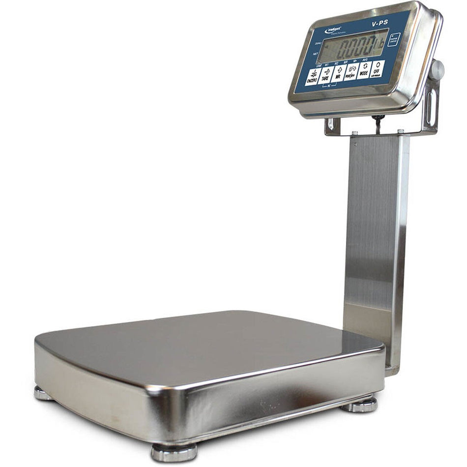 Intelligent Weighing VPS-512K Stainless Steel Washdown Bench Scale, 26 lb x 0.005 lb