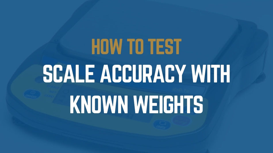 How To Test Scale Accuracy With Known Weights – San Diego Scale