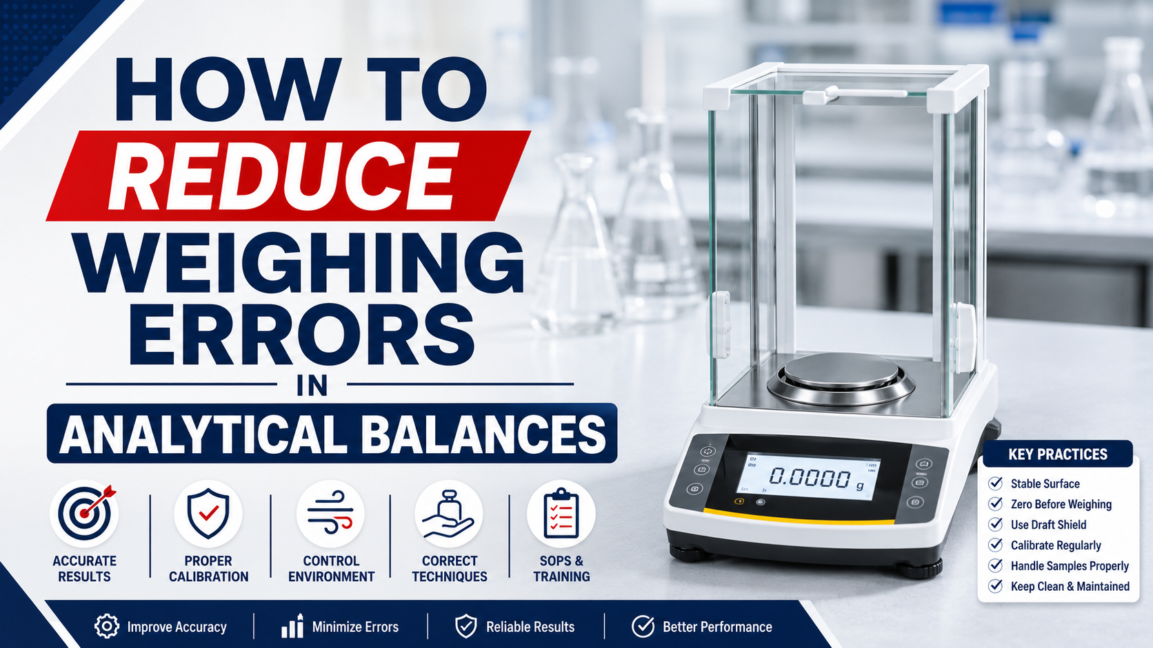 How to Reduce Weighing Errors in Analytical Balances