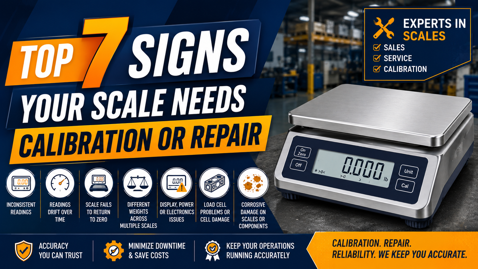 Top 7 Signs Your Scale Needs Calibration or Repair