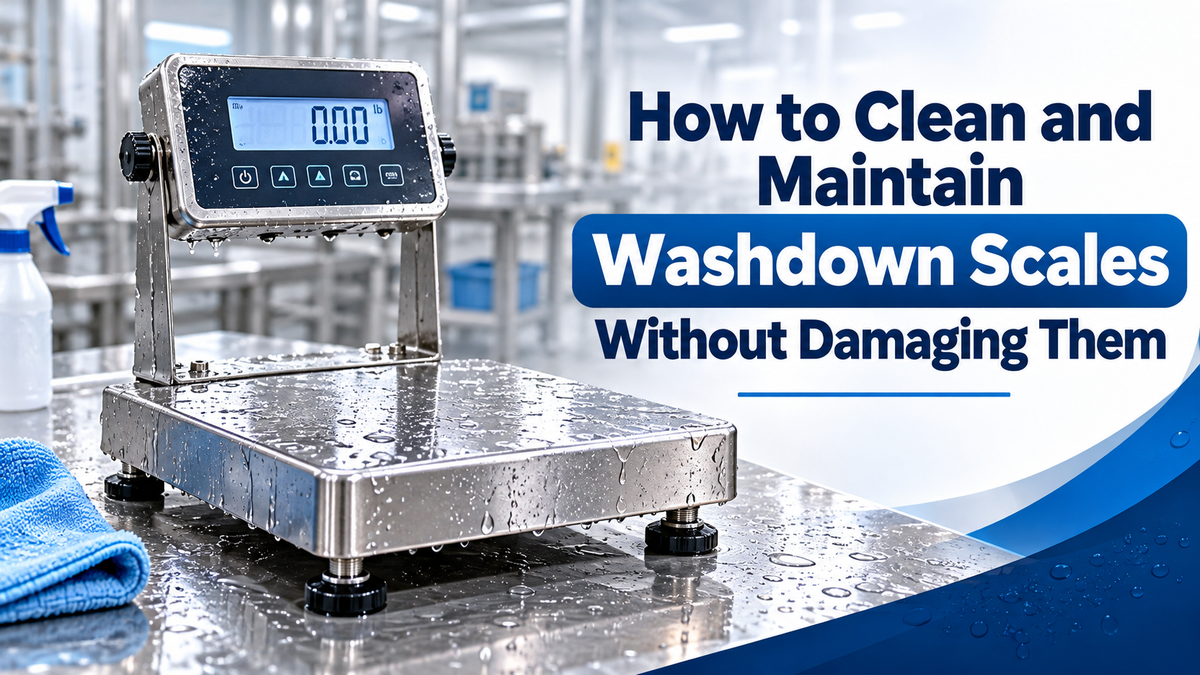 How to Clean and Maintain Washdown Scales Without Damaging Them