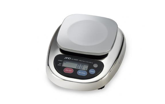 AND Weighing HL-1000WPF Compact Washdown Scale with Small Pan, NTEP, 1000 g x 0.5 g