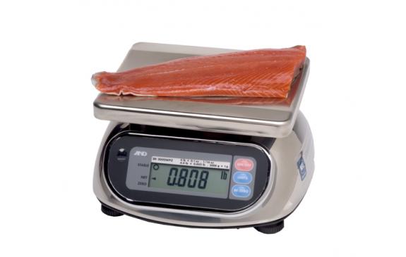 AND Weighing SK-10KWPF Washdown Compact Scale, Class III, NTEP, 22 lb x 0.01 lb