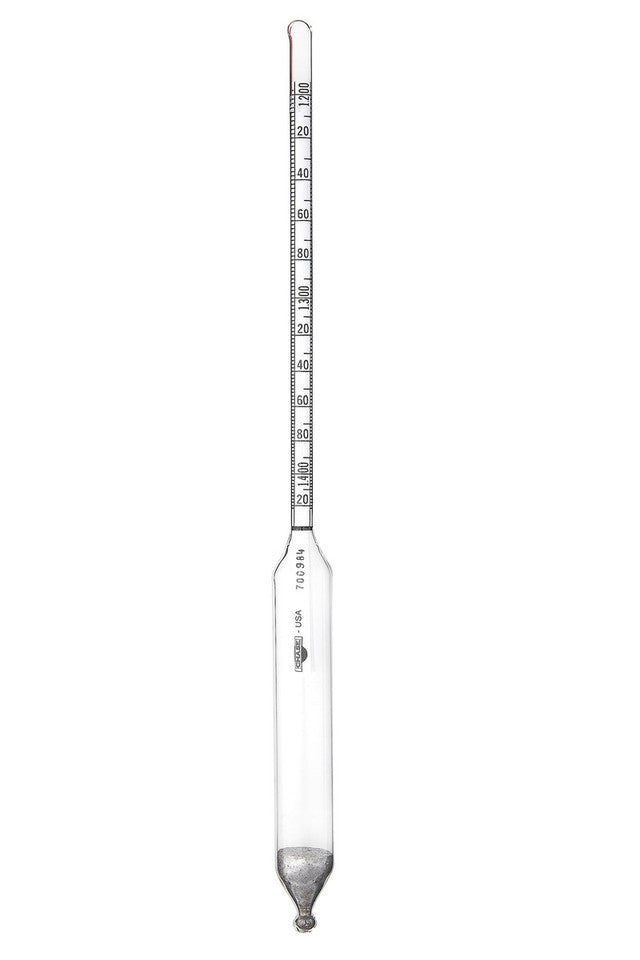 Heathrow Scientific 67119H ASTM Specific Gravity Hydrometers, ASTM 119H, 1.400 to 1.450, 0.0005 subdivisions, 330 mm, 1/pk