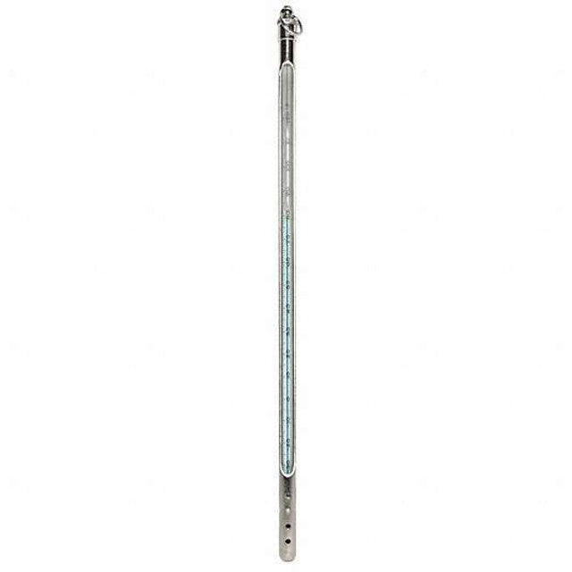 Heathrow Scientific 80907-A Thermometer, Blue Liquid, -20 to 110°C, Partial Immersion w/Armor, 12", 1/pk