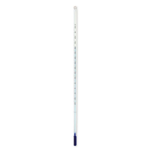 Heathrow Scientific 80902 Thermometer, Blue Liquid, -4 to 230°F, Partial Immersion, 12" , 1/pk