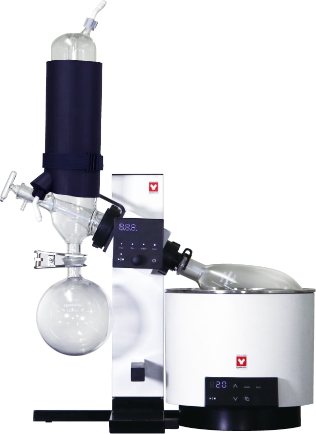 Yamato RE-202-BWA Digital Rotary Evaporator w/ BM302-A Water Bath (5L) & Glassware Set B, 115V