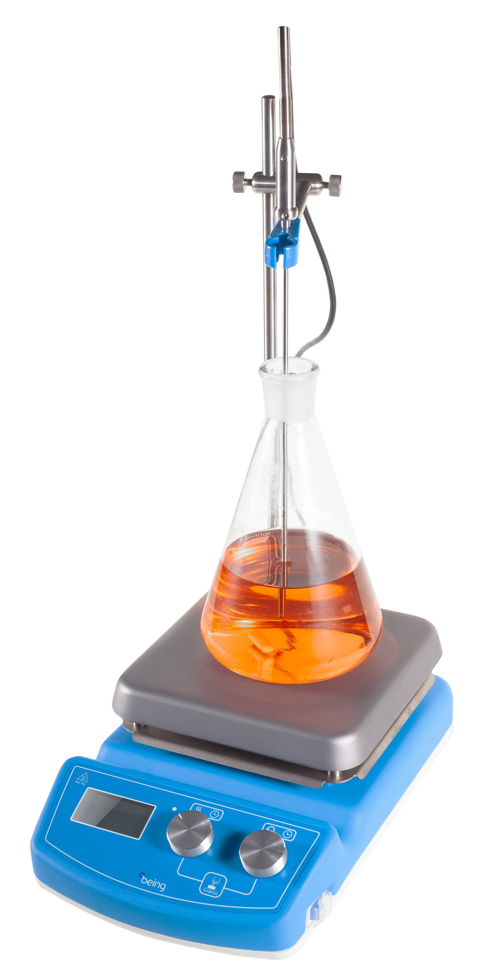 Being BMS-09A12 BMS Series Magnetic Hot Plate Stirrer with Sample Temperature Probe, 12L