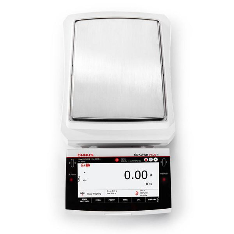 Ohaus EXP6201 Explorer Plus Precision Balance, 6200 g x 0.1 g