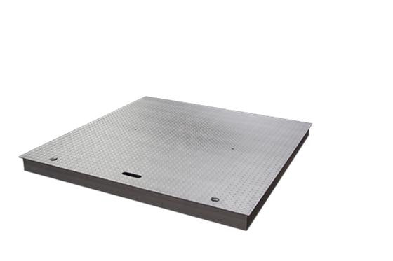 Ricelake 175689 RoughDeck QC-X Quick Clean Stainless Steel Floor Scale, Smooth Top Plate, 4' x 4', 10000 lb
