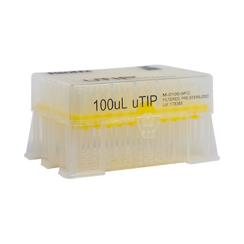 Biotix 63300043 Universal Pipette Tips 10-100 μL  Racked, Filtered, Sterilized, 10 racks of 96/pack (Rainin Alternative)