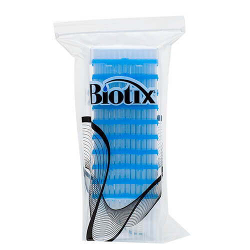 Biotix 63300075 Universal Pipette Tips 100-1250 μL CleanPak Reload, 10 refills of 96/pack (Rainin Alternative)