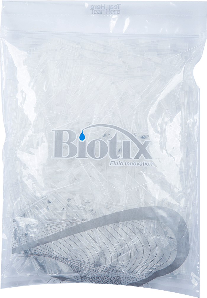 Biotix 63300076 Bulk Universal Pipette Tips, 10 μL, 1000 tips/bag (Rainin Alternative)