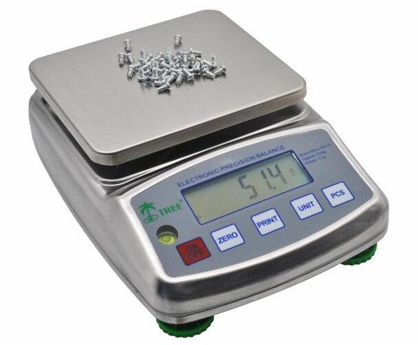 Tree HRB-S 3002 Stainless Steel Precision Balance, 3000 g x 0.01 g