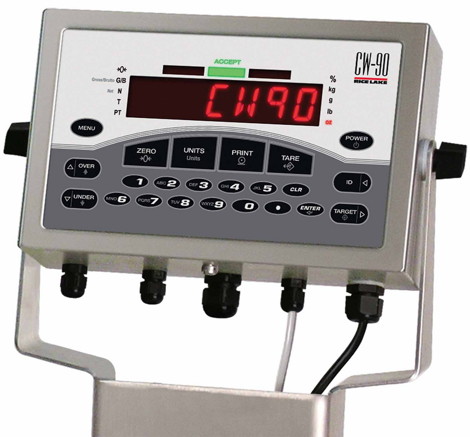 Rice Lake CW-90 Configurable Digital Weight Indicator 115 VAC, NTEP
