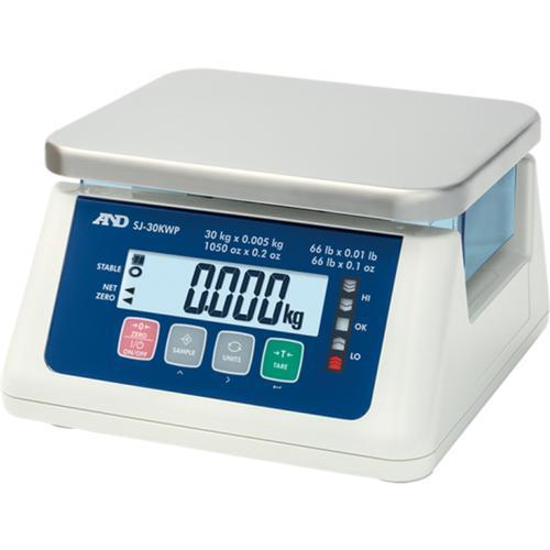 AND Weighing SJ-6000WP Washdown Compact Scale, 6000 g x 0.2 g