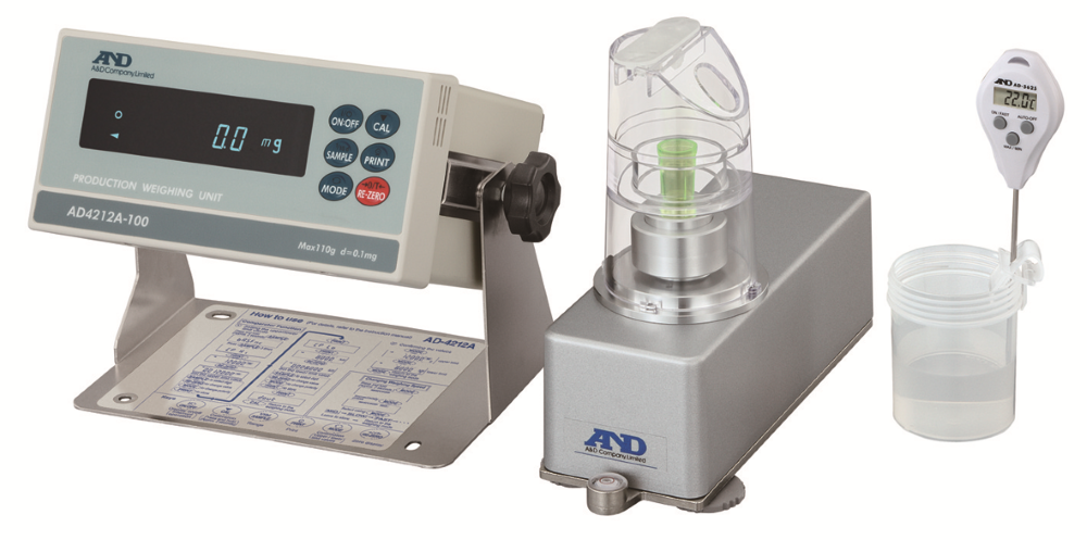 AND Weighing AD-4212A-PT Pipette Accuracy Tester, 110 g Capacity, 0.0001 g Readability