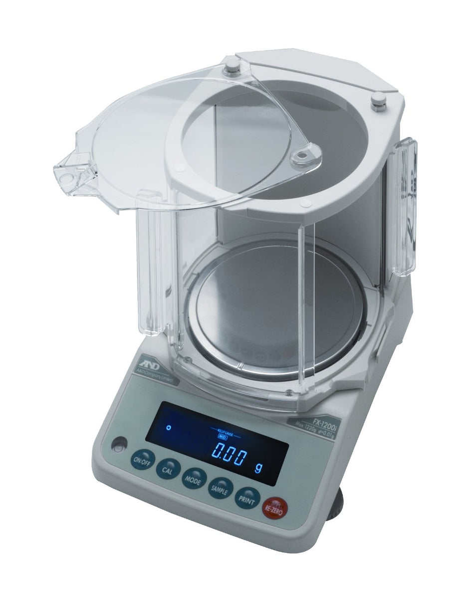 AND Weighing FX-1200iNC Precision Balance, 1220 g x 0.01 g