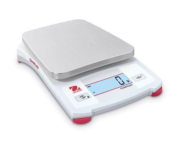Ohaus CX5200P COMPASS CX Energy-Efficient Portable Scale Suitable for Workplace and in-the-Field Weighing, 5200 g Capacity, g Readability