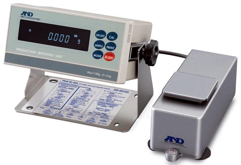 A&D AD-4212A-100 AD-4212A Series Production Weighing System, 110 g Capacity, 0.0001 g Readability