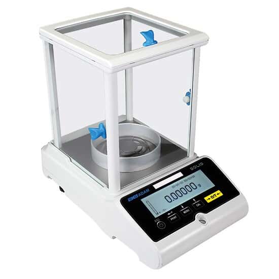Adam Equipment SAB 314e Solis Analytical and Semi-Micro Balances, 310 g Capacity, 0.0001 g Readability