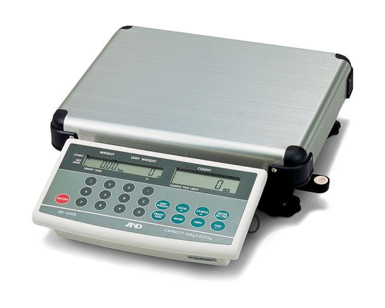 A&D HD-12KB HD Series Counting Scale, 12000 g Capacity, 2 g Readability