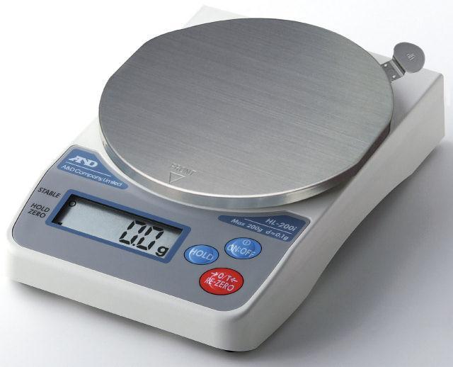 A&D HL-200iVP HL-i Series Compact Scale, 200 g Capacity, 0.1 g Readability