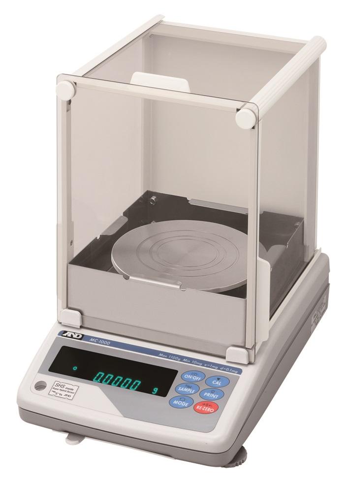 AND Weighing MC-1000S Manual Mass Comparator, 1100 g x 0.0001 g