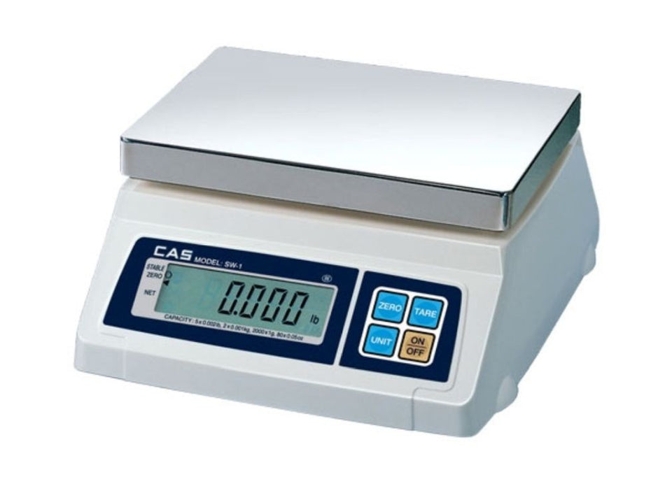 CAS SW-5D Portion Control Scale with dual display, SW-1D Series, NTEP approved, 5 lb x 0.002 lb